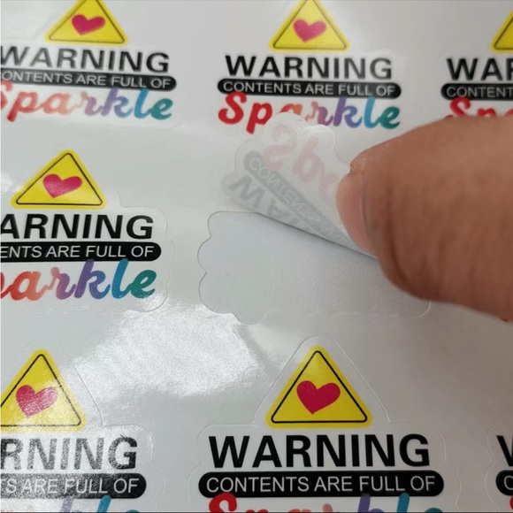 120 Warning stickers - Picture 3 of 4